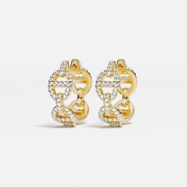 گوشواره طلا چهارتایی